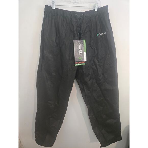 NWT Frogg Toggs pro action pants mens size xl black breathable. - Picture 1 of 4